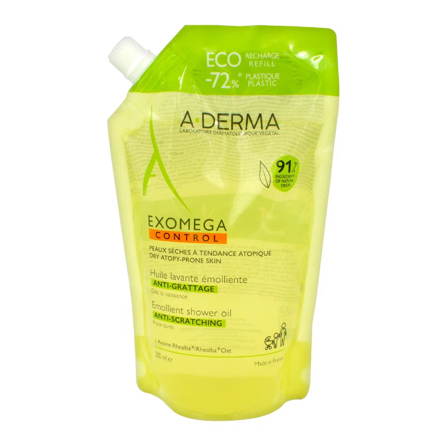 A-DERMA EXOMEGA Масло для душа 500мл мягкая упаковка
