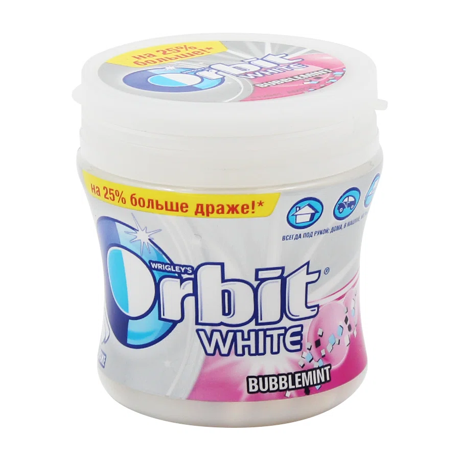 ORBIT Жевательная резинка в банке BUBBLMINT 50шт