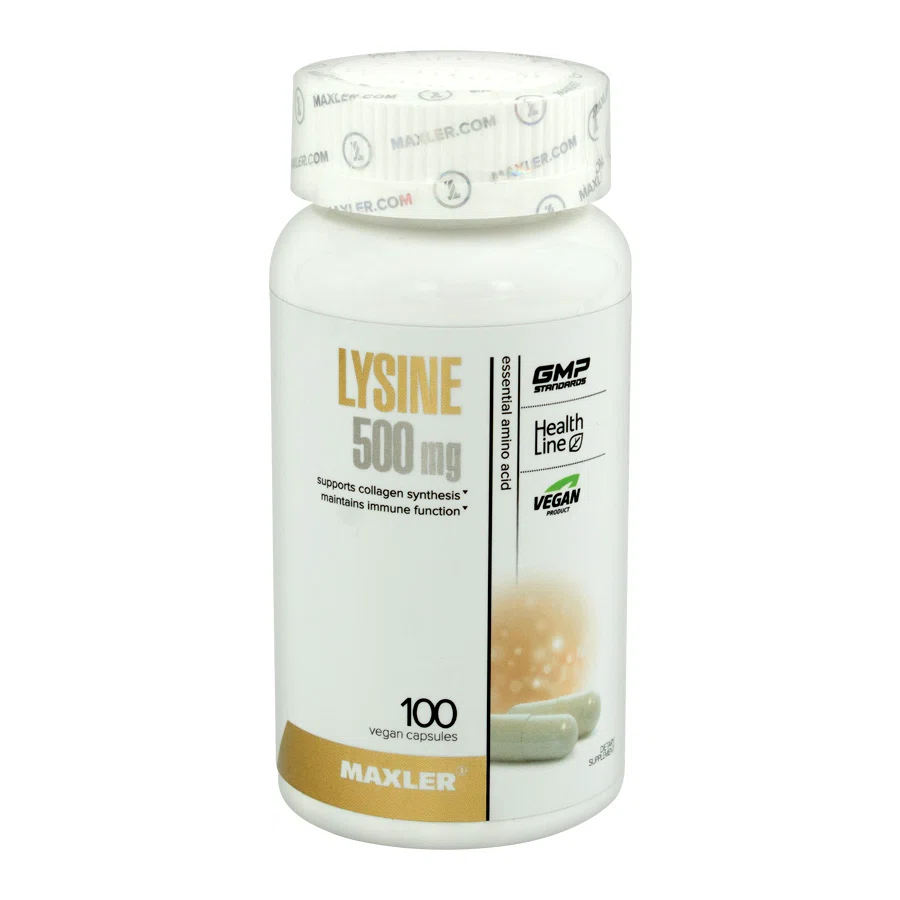 MAXLER БАД Lysine 500mg N/A 100 капсул