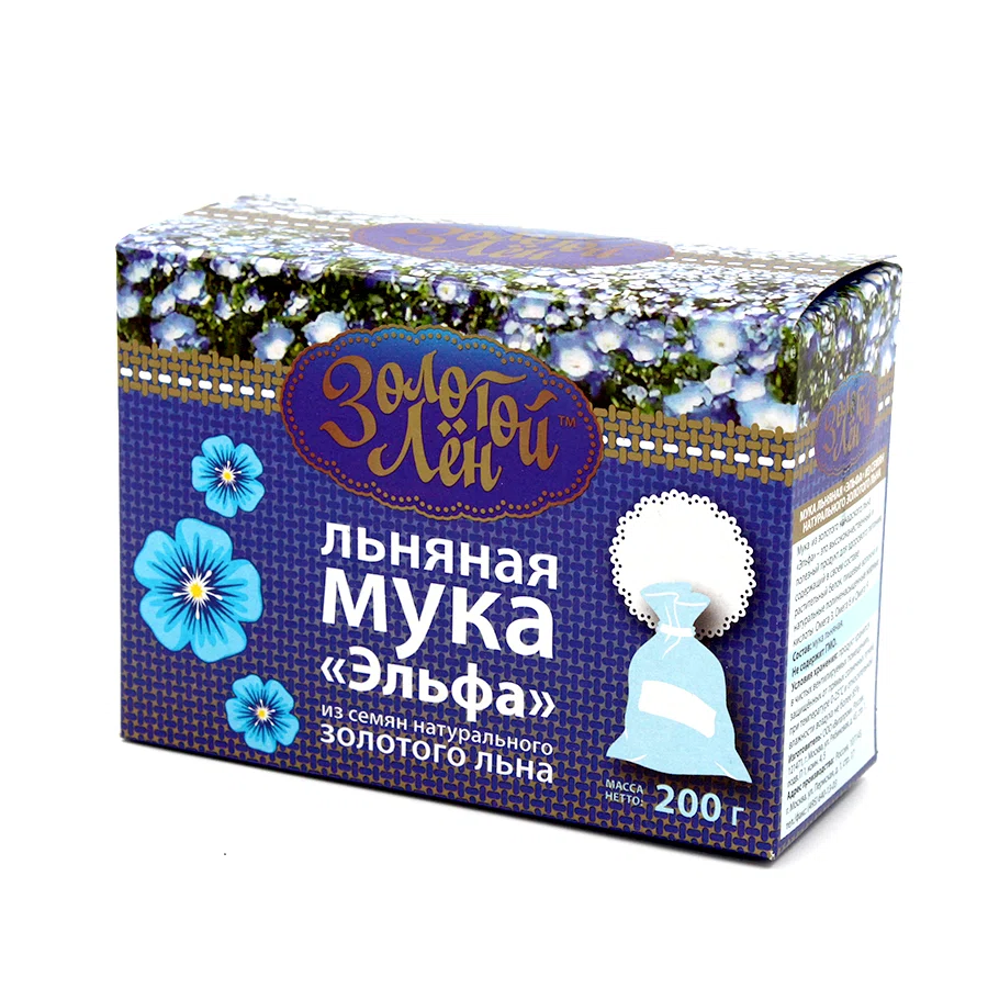 ЗОЛОТОЙ ЛЁН Льняная мука Эльфа 200гр