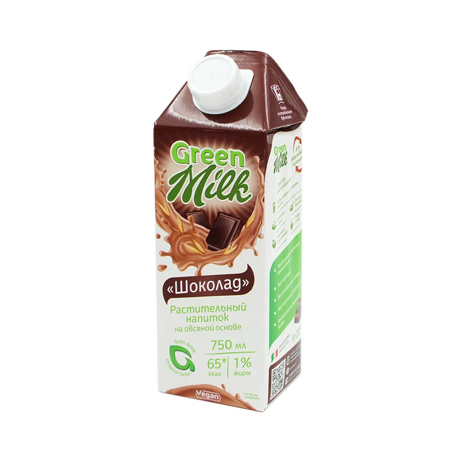 GREEN MILK Напиток растительный Шоколад 750мл