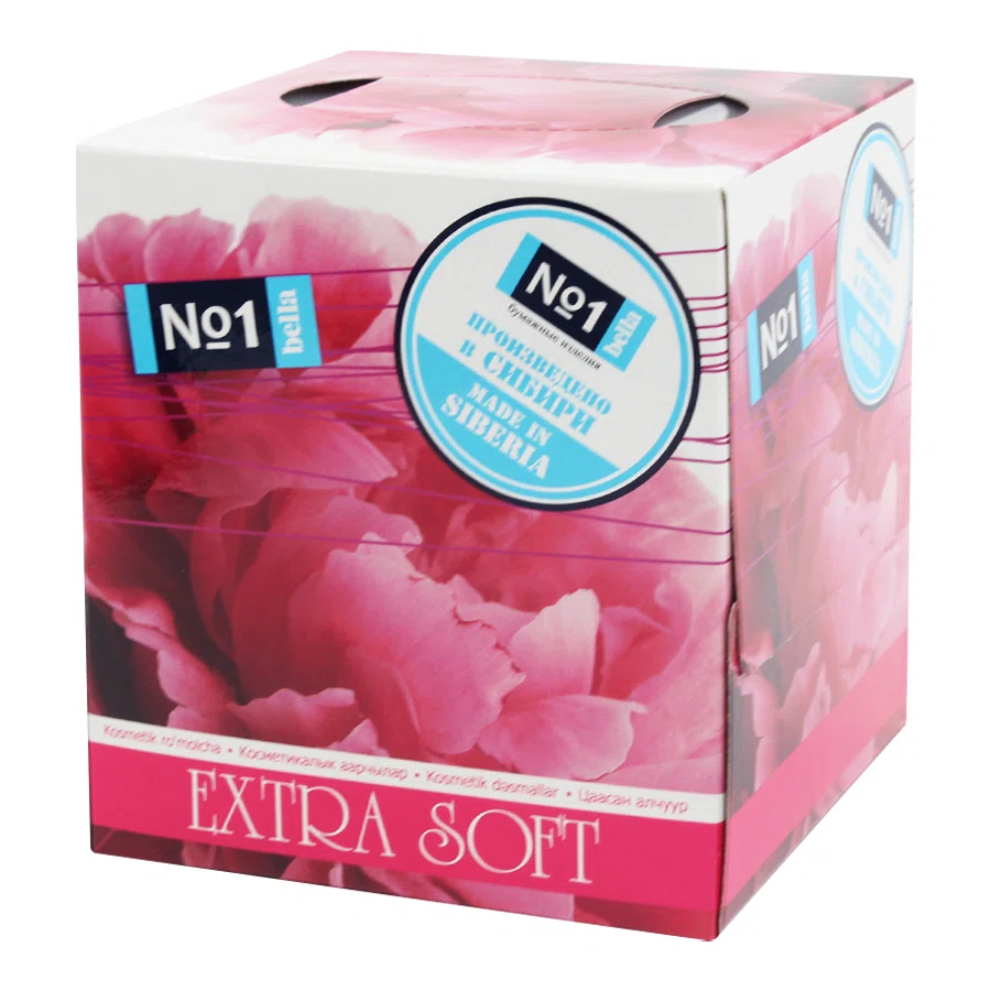 BELLA Платочки бумажные двухслойные Extra soft 80шт