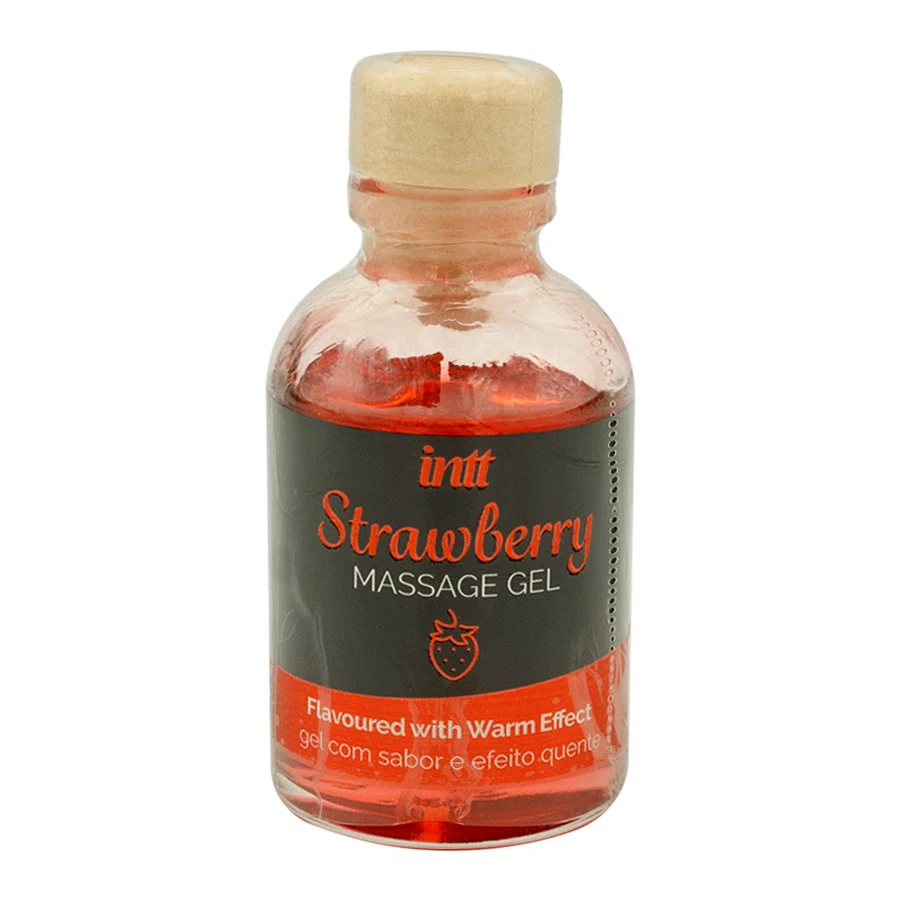 INTT Гель согревающий, массажный со вкусом клубники Strawberry 30 мл