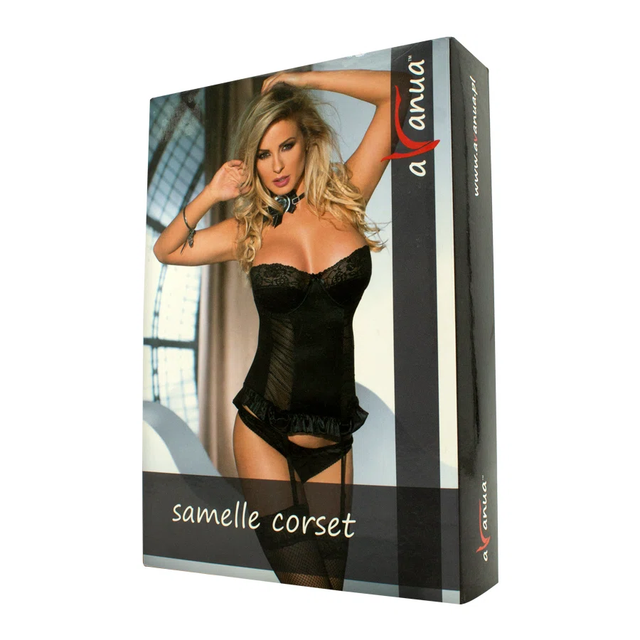 AVANUA Комплект SAMELLE CORSET черный S/M