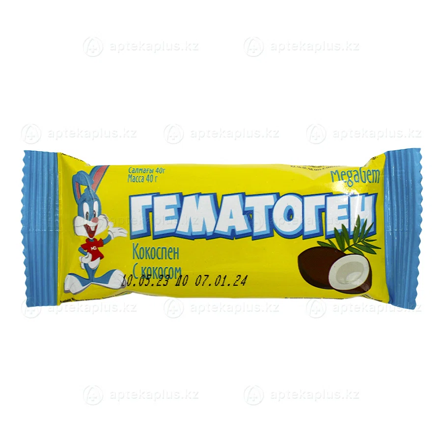 MEGA GEM Гематоген с Кокосом 40гр