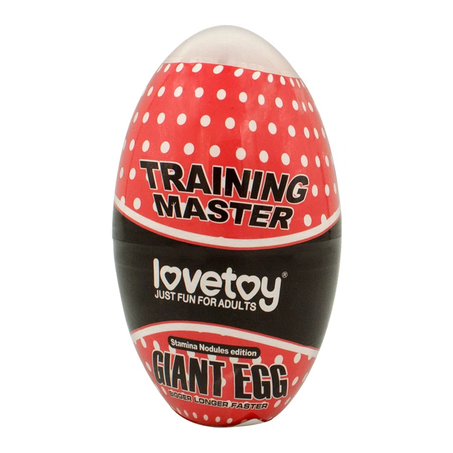 LOVETOY Яйцо-мастурбатор Giant Egg Stamina Nodules красный