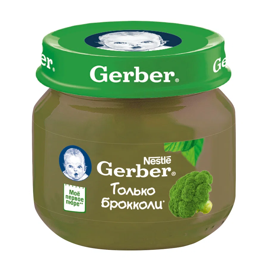 GERBER Пюре брокколи 80гр