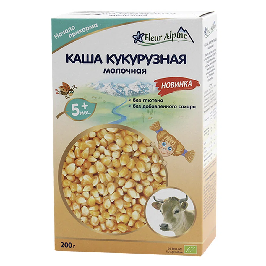 FLEUR ALPINE Каша кукурузная молочная с 5 месяцев 200гр