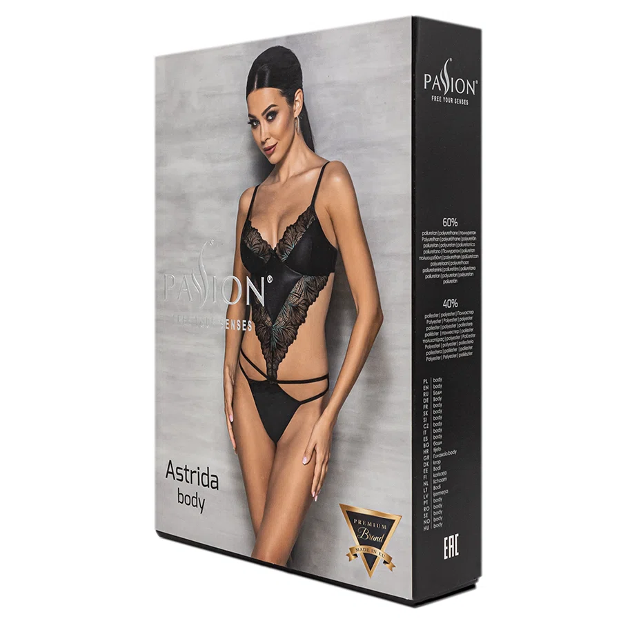PASSION FREE YOUR SENSES Боди ASTRIDA BODY черное S/M