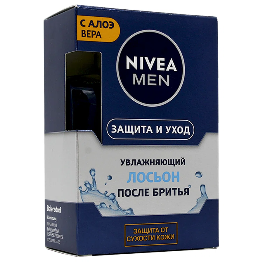 NIVEA MEN Лосьон после бритья увлажняющий с алоэ вера, 100мл