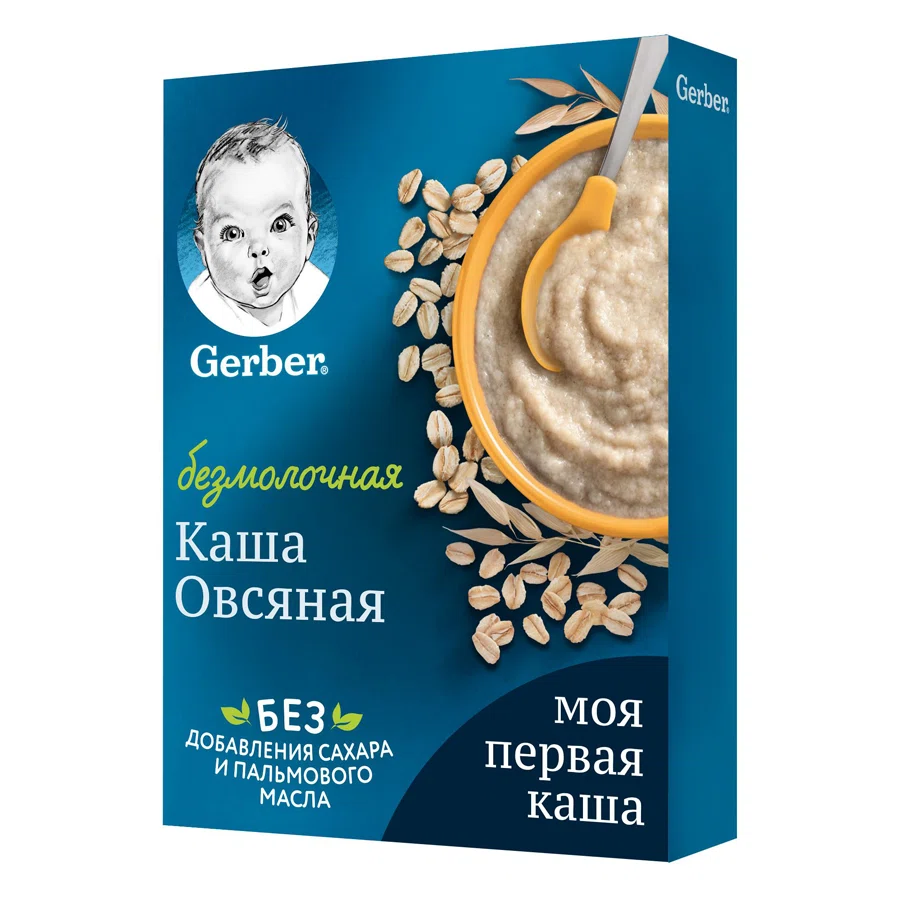 GERBER Каша безмолочная овсяная 180г