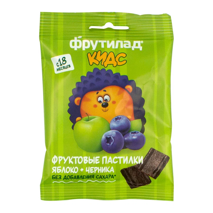 ФРУКТОВАЯ ЭНЕРГИЯ Пастилки ФРУТИЛАД  Яблоко-черника 30гр