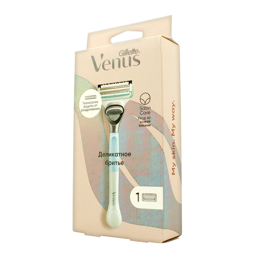 GILLETTE VENUS Станок бритвенный Satin care 1см