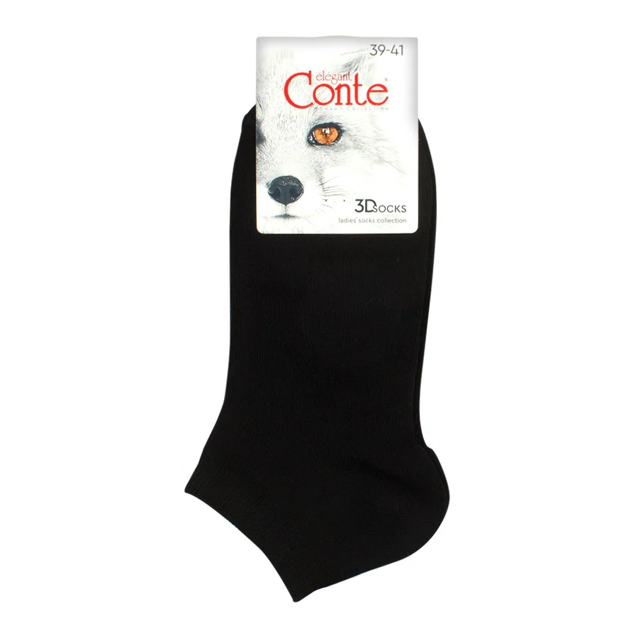 CONTE ELEGANT Носки женские 3DSOCKS р25-27 черные