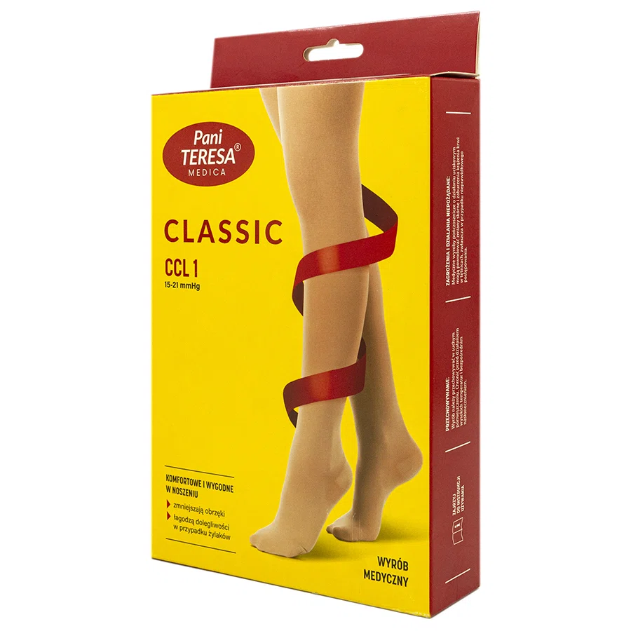 PANI TERESA CCL 1 classic 15-21 mmhg L компрессионные колготки для беременных черный