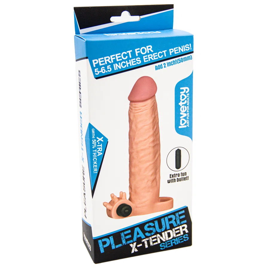 LOVETOY  Насадка Pleasure X-Tender LV1064 с вибро