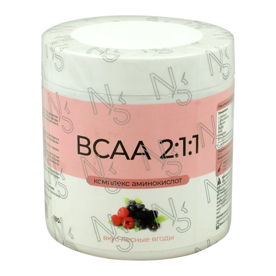 НАТУРАЛЬНЫЕ ДОБАВКИ BCAA 2:1:1 лесные ягоды 180гр