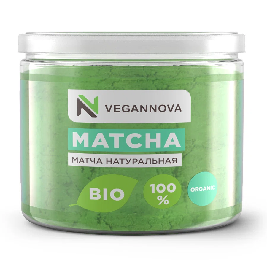 VEGANNOVA Матча японский зеленый чай 100 гр