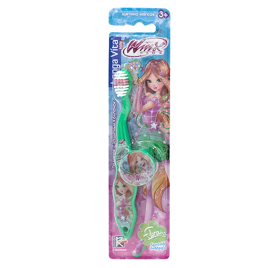 LONGA VITA Щетка детская Winx с защитным колпачком