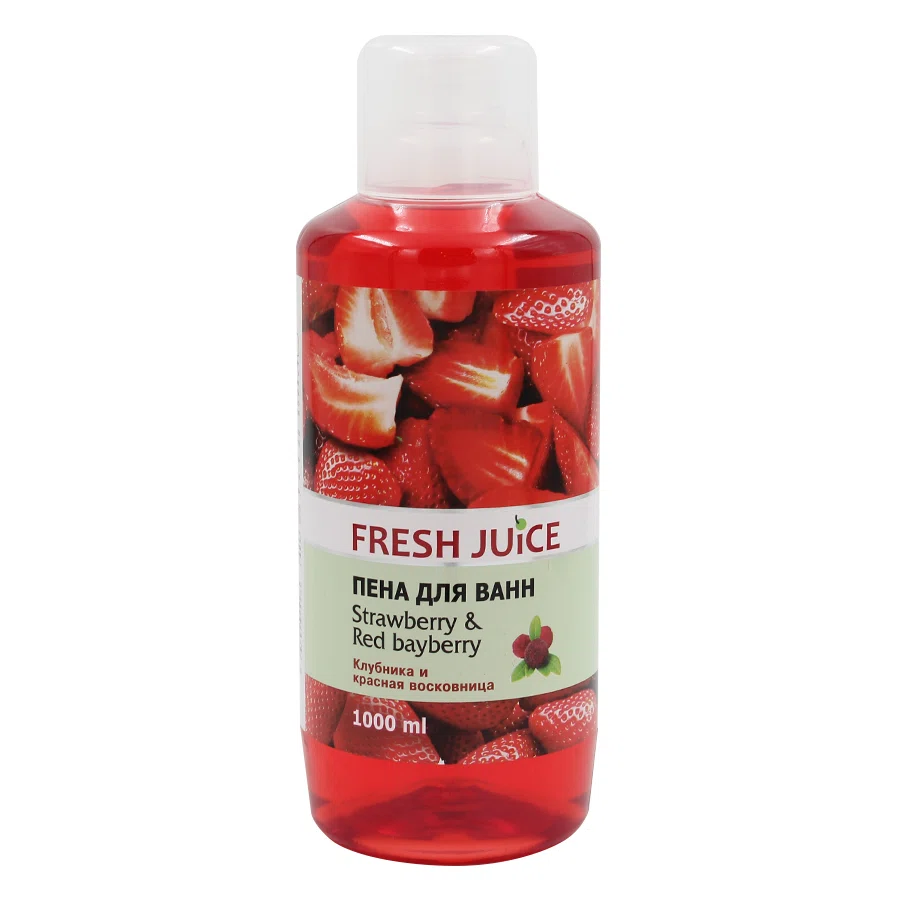 FRESH JUICE Пена для ванн Клубника 1л