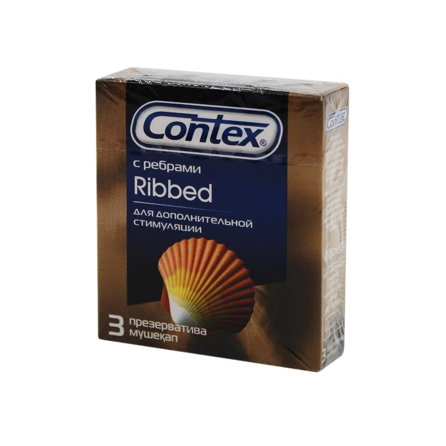 CONTEX Презерватив №3 ребристые