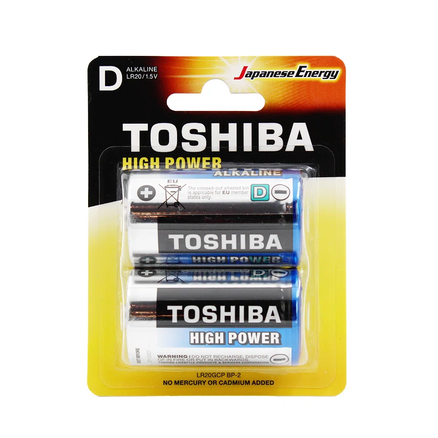 TOSHIBA Батарейка LR20GCP BP-2шт