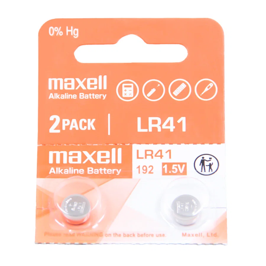 MAXELL Батарейка LR41 192 1.5V 1шт