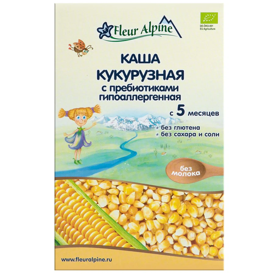 FLEUR ALPINE Каша кукурузная с пребиотиками с 5 месяцев 200гр