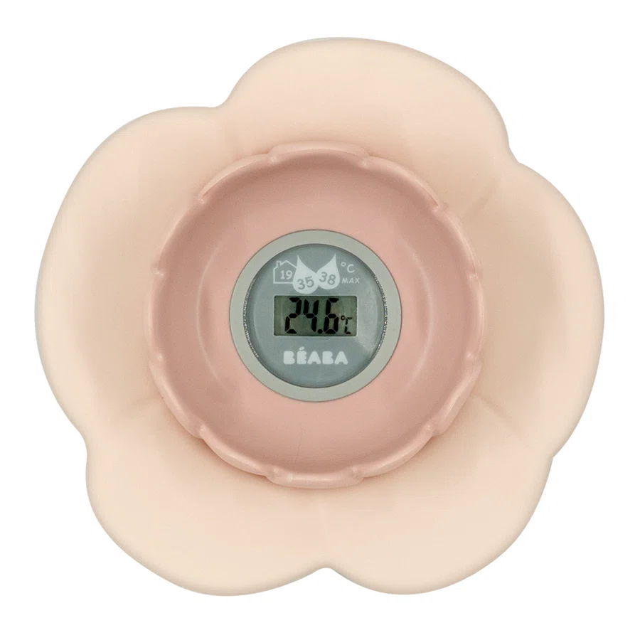 BEABA Термометр цифровой для комнаты и ванной THERM LOTUS OLD PINK NEW 2021