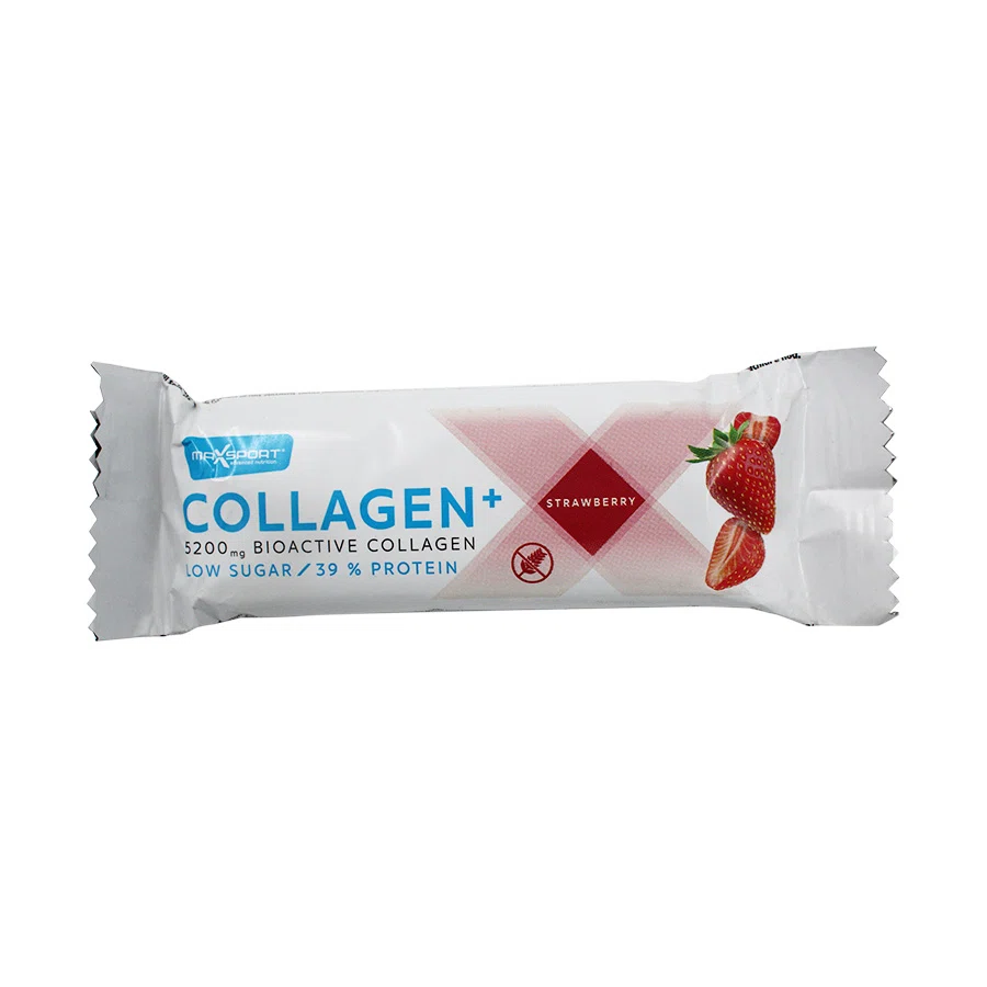 MAXSPORT Батончик протеиновый Collagen клубника 40 гр
