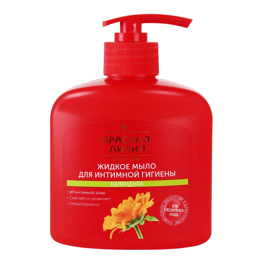 КРАСНАЯ ЛИНИЯ Мыло жидкое для интимной гигиены календула 250гр