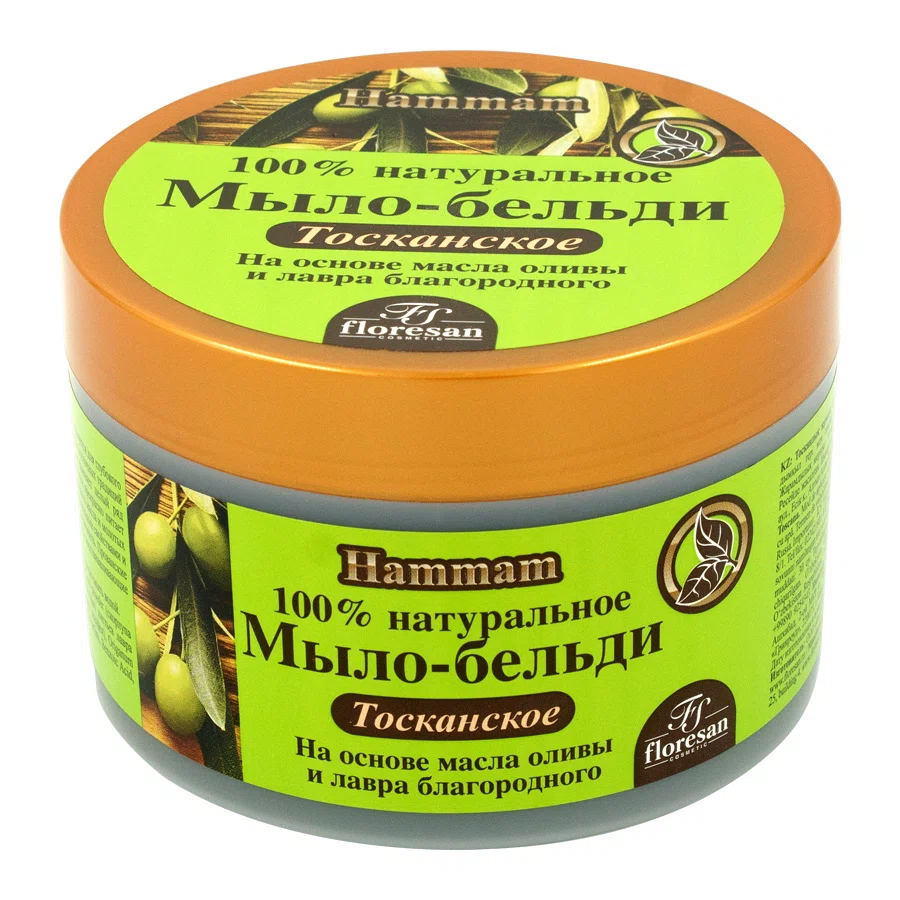 FLORESAN Мыло-бельди  Тосканское олива и лавра 450гр
