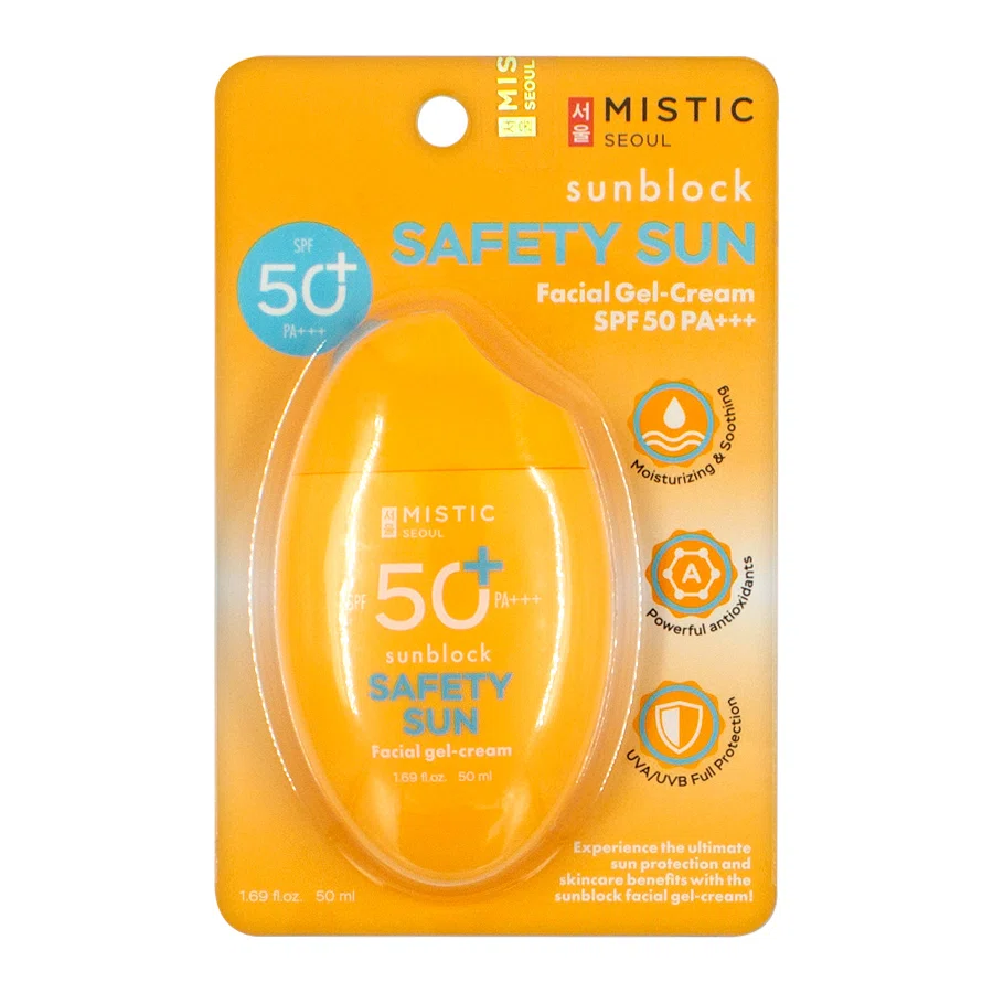 MISTIC Гель-крем для лица солнцезащитный с УФ-Фильтром SPF 50+   50мл