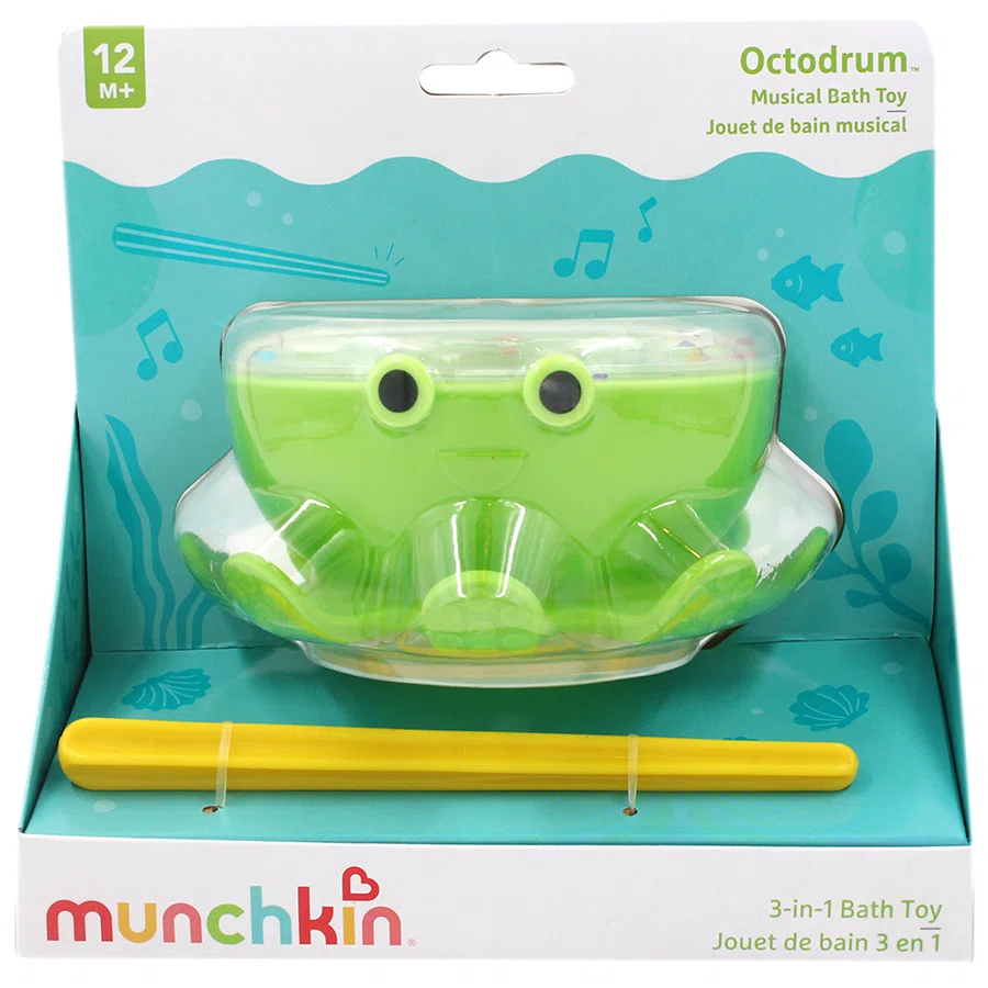 MUNCHKIN Игрушка Octodrum музыкальная для ванны 3в1 12+