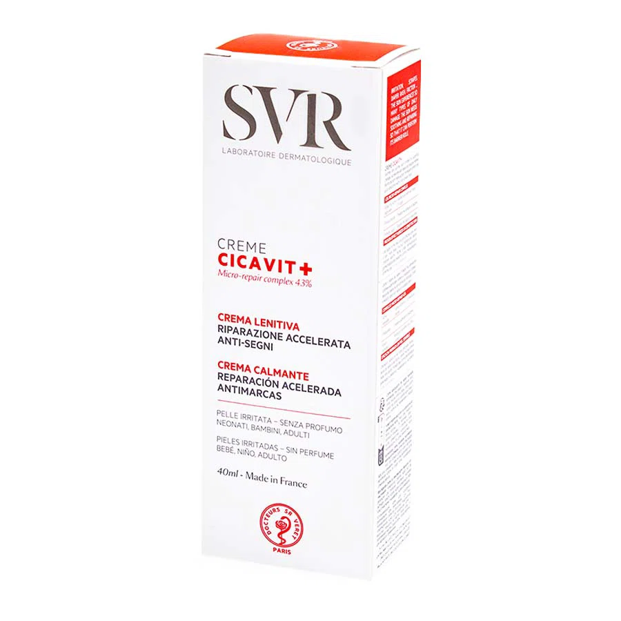 SVR CICAVIT+ Крем успокаивающий для раздраженной кожи, 40мл.