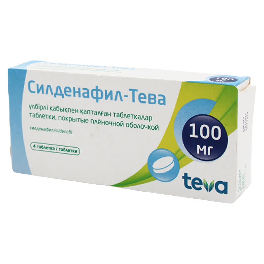 СИЛДЕНАФИЛ-ТЕВА 100 мг №4 таб  Силденафил