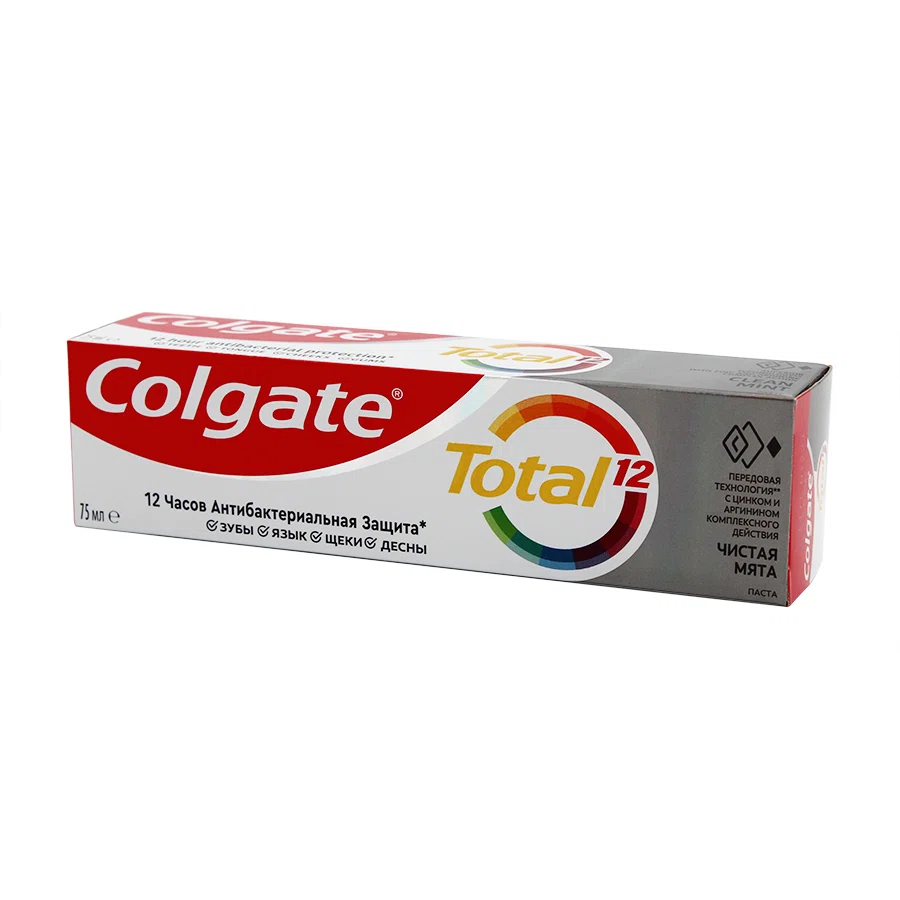 COLGATE Паста зубная TOTAL Чистая мята 75мл