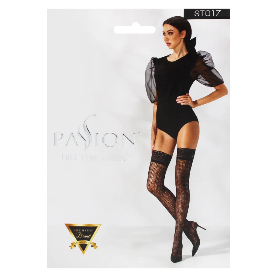 PASSION FREE YOUR SENSES Чулки 1/2 ST017 Nero 22.6.4.17.1.1