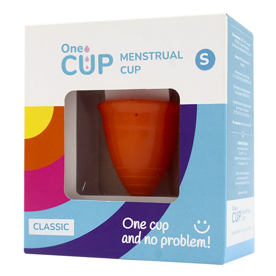 ONECUP Менструальная чаша OneCUP-S Classic оранжевая
