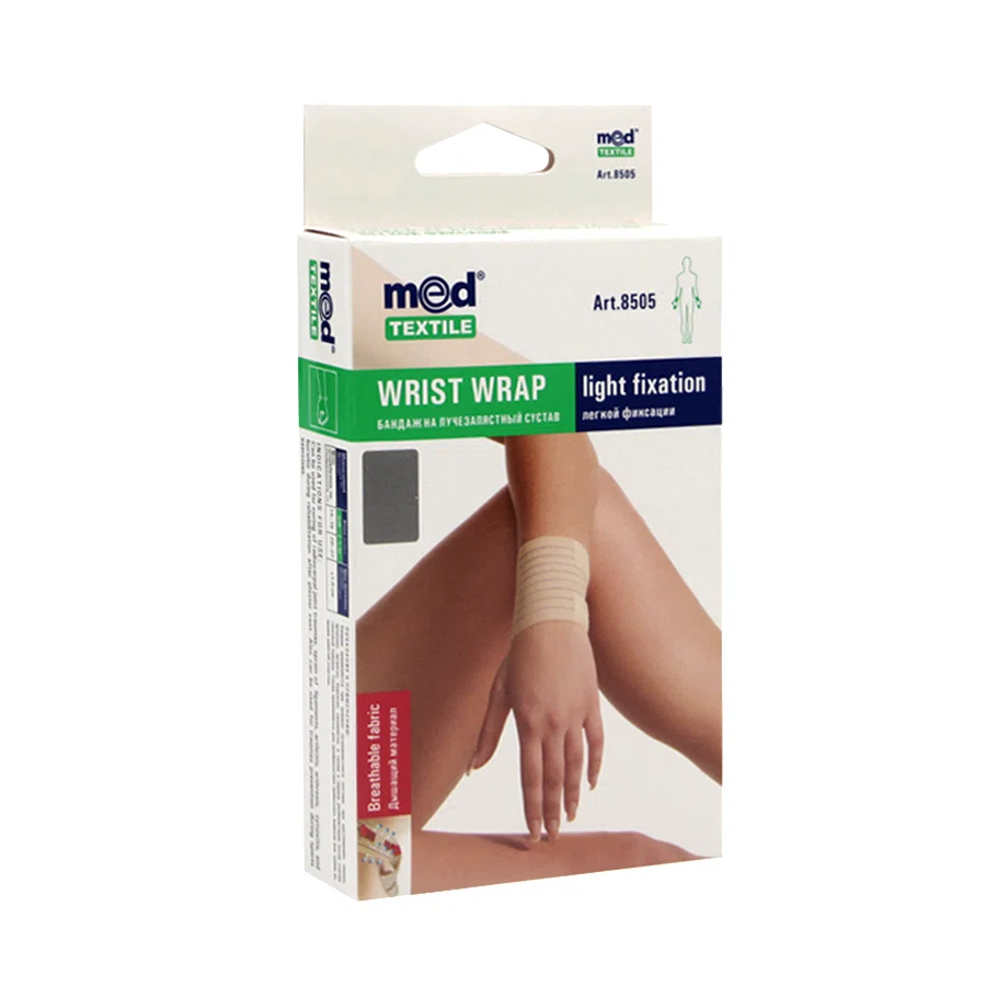 MEDTEXTILE Бандаж на лучезапястный сустав легкой фиксации 8505 S/M Бежевый