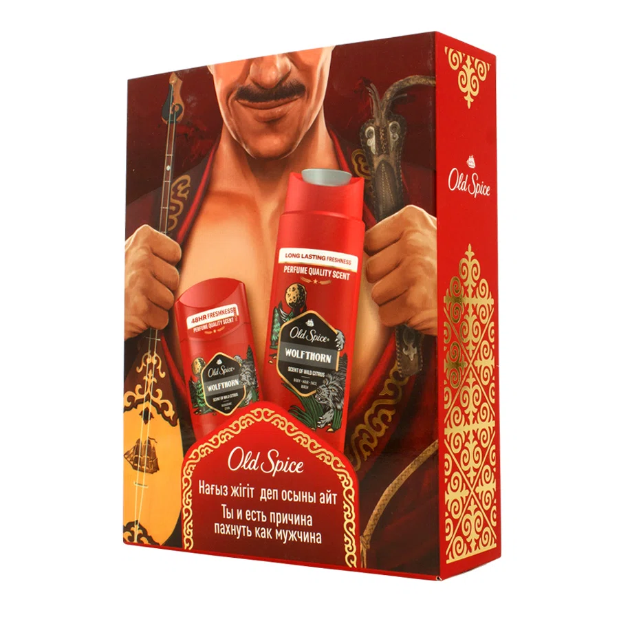 OLD SPICE Набор Подарочный WOLFTHORN Гель для душа + Шампунь 250мл