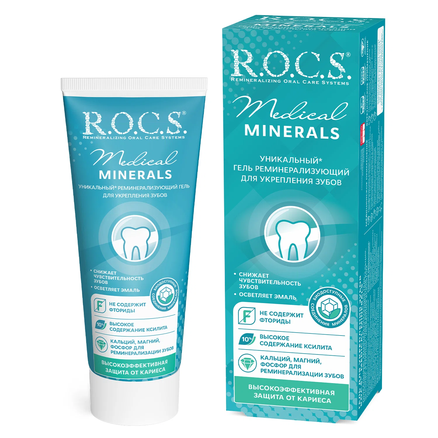 R.O.C.S. Гель для укрепления зубов medical minerals, 45гр.