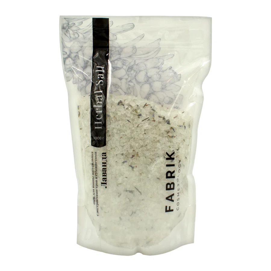 ФАБРИК ПРОДАКШН Соль для ванны Лаванда  Herbal Salt 1000гр