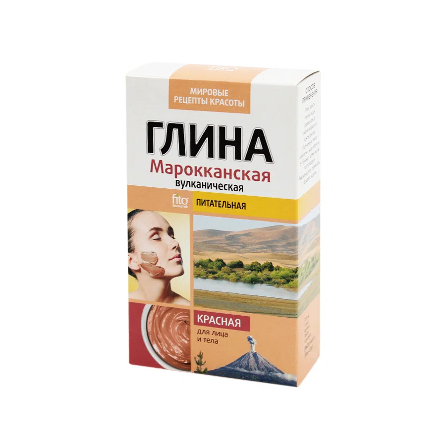 ФИТОКОСМЕТИК Глина красная Марокканская питательная 100гр
