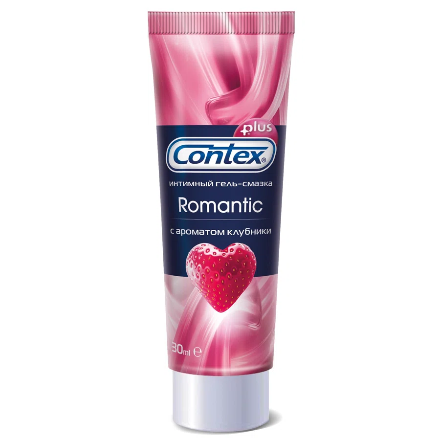 CONTEX Гель смазка с ароматом клубники Romantic 30мл