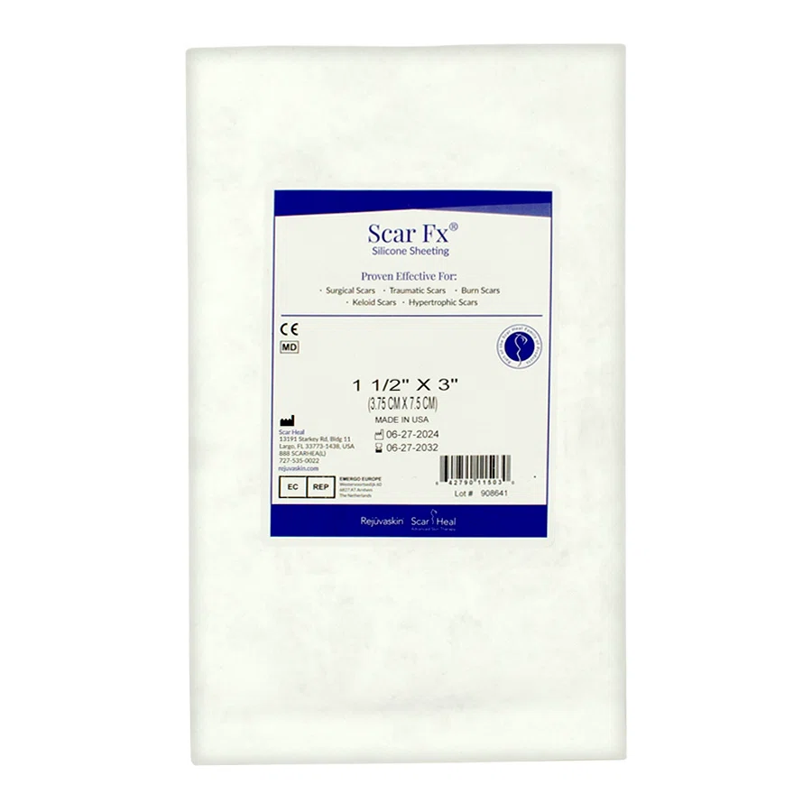 REJUVASKIN Пластина Scar Fx силиконовая 3,75см*7,5см в Tyvek упаковке