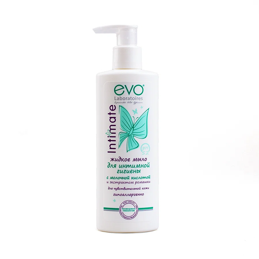 EVO LABORATOIRES Мыло жидкое для интимной гигиены, ромашка, 200мл.