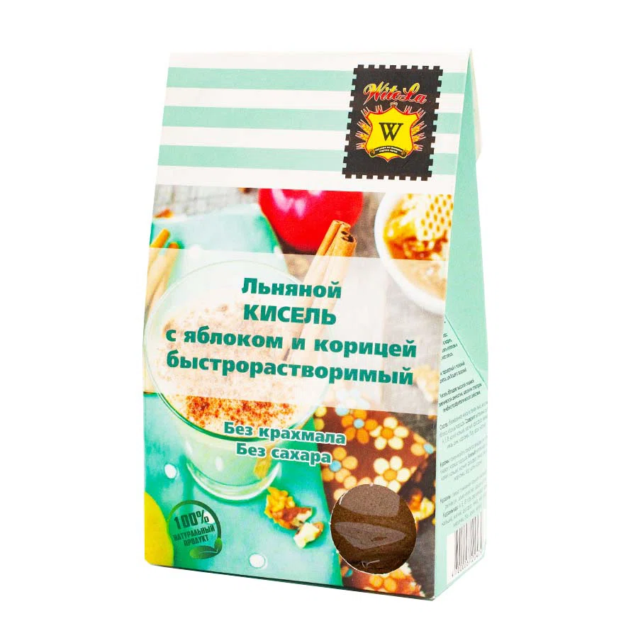 WITELA Кисель Льняной с Яблоком и Корицей 160гр
