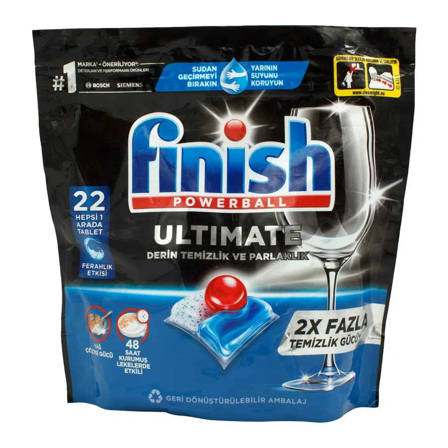 FINISH POWERBALL Таблетки для посудомоечной машины ULTIMATE 22шт