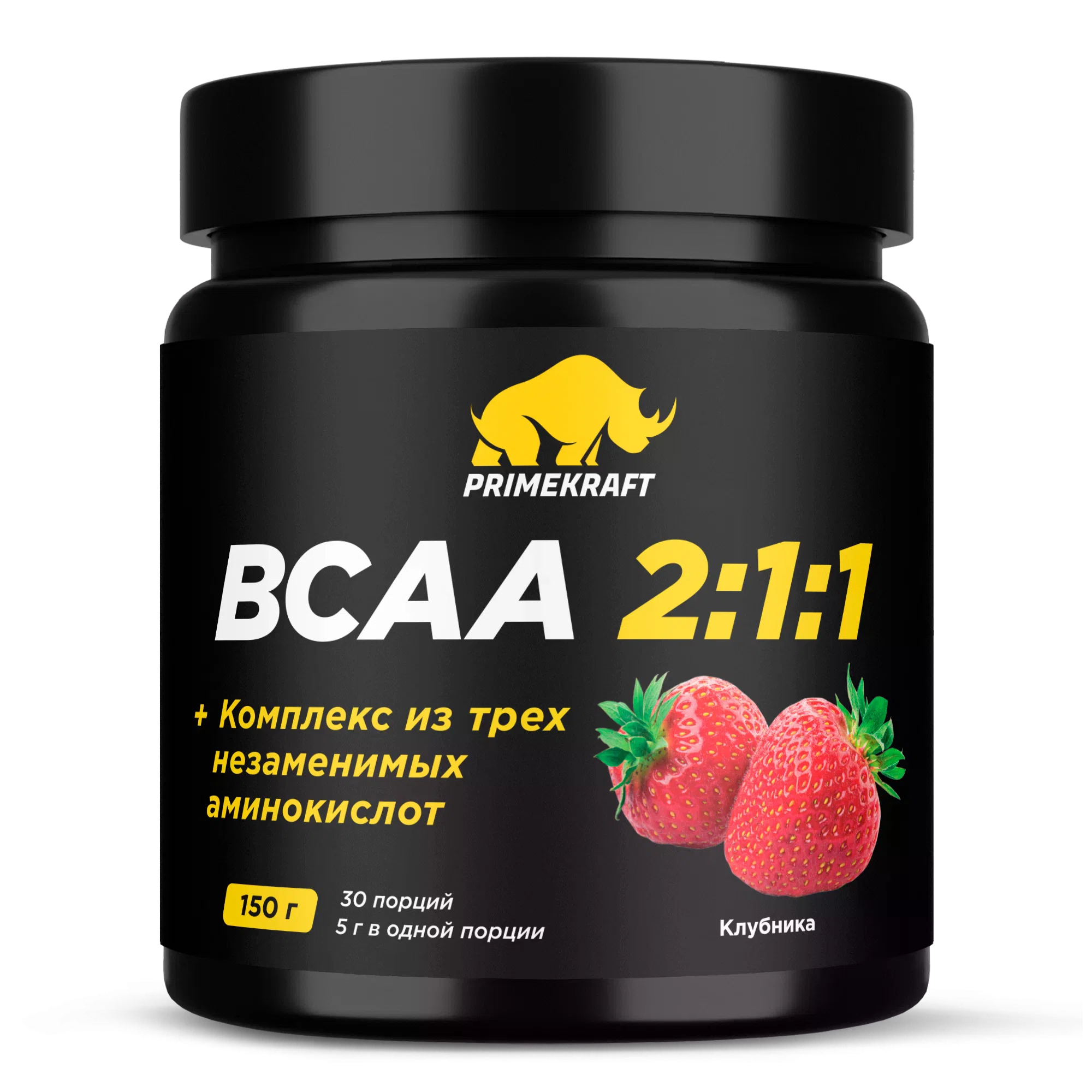 PRIMEKRAFT BCCA 2:1:1 Продукт диетический со вкусом Клубники 150гр